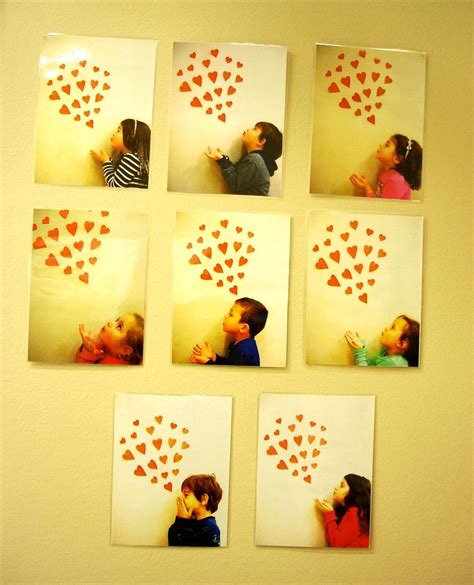 beautiful valentine gift   photo   child blowing kisses