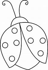Ladybug Coloring Patterns Crafts sketch template