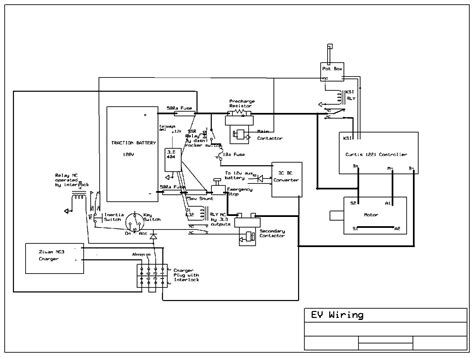 simple ev wiring schematics