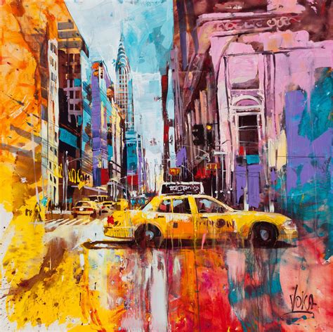 york city  cmx  acrylic  canvas cityscape