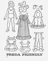 Paper Dolls Freda Friend Friendly Children Vintage Picasaweb Google Choose Board sketch template