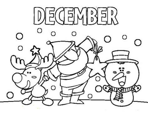 printable december coloring pages december coloring pages
