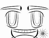 Coloring Smiling Face Coloringcrew sketch template