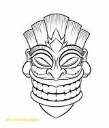 Tiki Coloring Pages Getdrawings sketch template