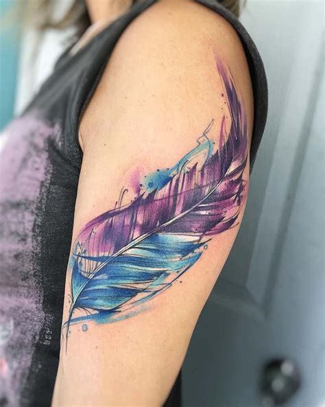 Feather Tattoo By Adrian Bascur Tattoo Insider
