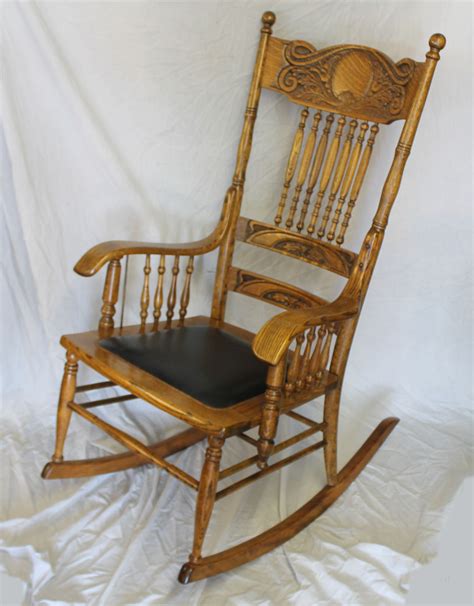 bargain johns antiques antique oak carved  rocking chair bargain johns antiques