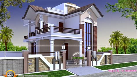square feet small double storied house kerala home design