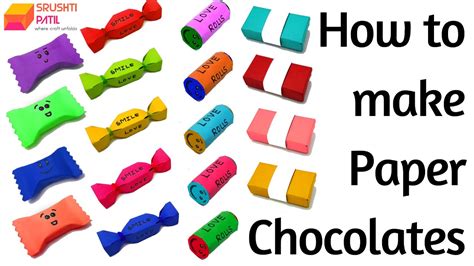 paper candychocolate tutorial  srushti patil youtube