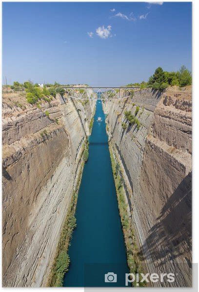 poster kanaal van korinthe peloponnesos griekenland pixersnl