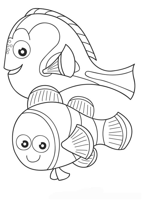 finding nemo coloring pages nemo  dory