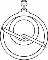 Astrolabe Namaste Latar Langit Heraldicart sketch template