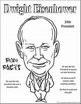 Coloring Presidents President Eisenhower Pages sketch template