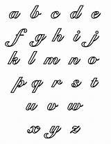 Cursive Letters Lowercase Uppercase Fonts Emoji Handwriting sketch template
