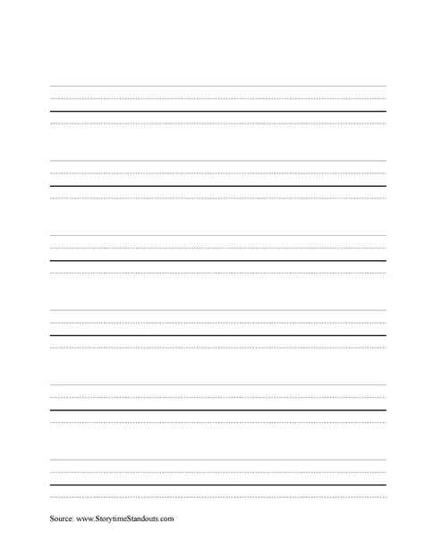 printable lined paper templates templatelab