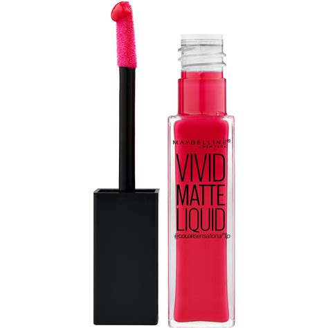 maybelline color sensational vivid matte liquid lipstick rebel red