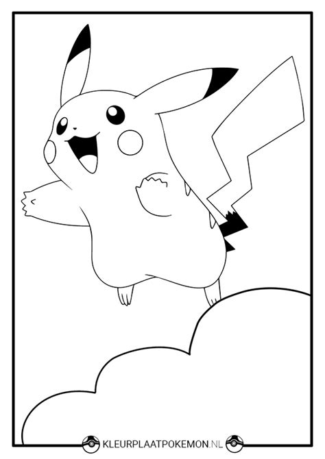 pikachu kleurplaten kleurplaat pokemon