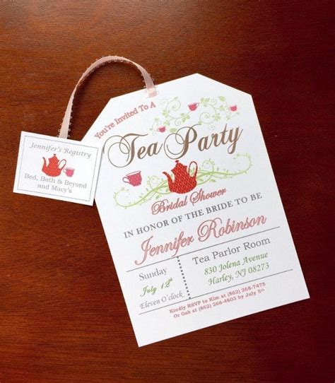tea party invitation templates psd ai