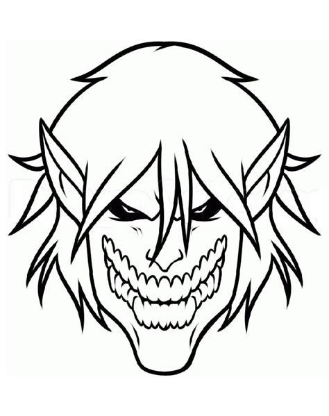 eren  attack  titan coloring page anime coloring pages