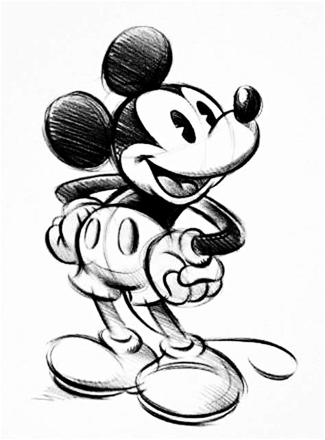 pencil drawings  mickey  minnie mouse pencildrawing