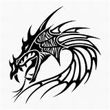 Dragon Stencils sketch template