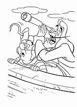 Coloring Hook Captain Smee Pan Peter Mr Spying Sheet Comments sketch template