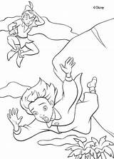 Pan Peter Coloring Pages Wendy Return Neverland Peterpan Captain Hook Disney Smee Coloriage Tinkerbell Colour Paint Colorir Drawings Info Popular sketch template