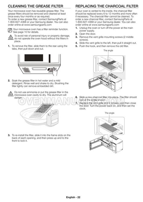 samsung merfs microwave oven user manual