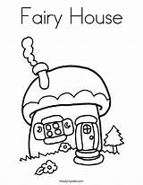 Coloring House Fairy Pages Cottage Kids Tree Drawing Colouring Print Mushroom Houses Color Printable Sheets Sweet Login Noodle Twisty Igloo sketch template