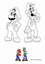 Mario Coloring1 sketch template