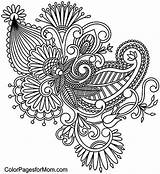 Coloring Pages Paisley Adult Printable Adults Peacock Mental Print Nourish Color Colorpagesformom Bicycle Silhouette Getdrawings Getcolorings Only Template sketch template