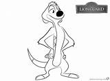 Lion Coloring Pages Guard Timon Printable Print Kids sketch template
