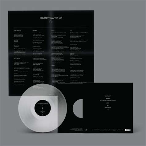 Cigarettes After Sex Cry Limited Edition Clear Vinyl
