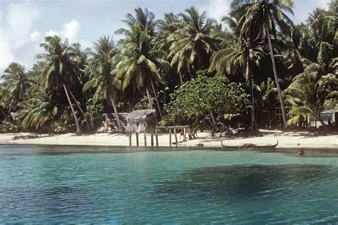 Along The Lagoon Falalop Ifalik Atoll Outer Islands Yap State