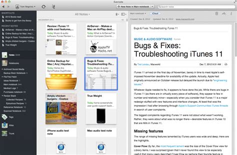 review evernote   mac improves   indispensable service macworld