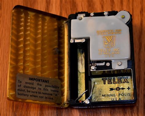 vintage telex model  vacuum tube body hearing aid ins flickr
