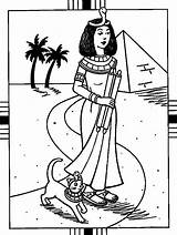 Coloring Egypt Ancient Cleopatra Pages Print Drawing Book Getdrawings Kids Printable Egyptian Getcolorings Coloringkids sketch template