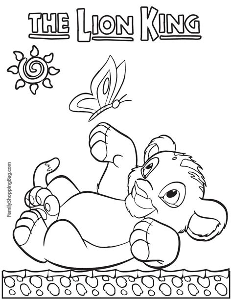 lion king coloring page