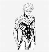 Genos Onepunchman Roupa Coloriage Pngkey Pngfind sketch template