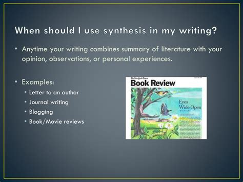 synthesizing literature powerpoint
