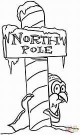 Nordpol Weihnachten Penguin Supercoloring Frohe sketch template