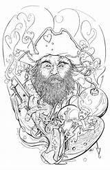 Blackbeard Drawings sketch template