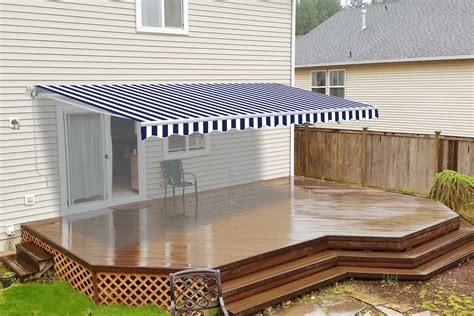 manual retractable patio awning