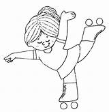 Skating Roller Para Colorear Coloring Pages Deportes Kids Figure Dibujos Patinadora Skates Dibujo Sheets Imprimir Patinaje Skate 為孩子的色頁 Pintar Color sketch template