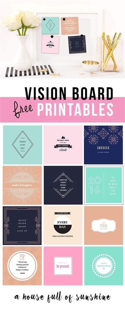 vision board printables   printable
