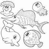 Coloring Surfnetkids Animals Fish Mammals Marine álbumes Archivo Cartoon Clipart Pages Previous Fishes sketch template