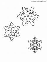 Pages Snowflake Coloring Getdrawings Simple sketch template