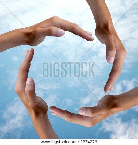 circle hands image photo  trial bigstock