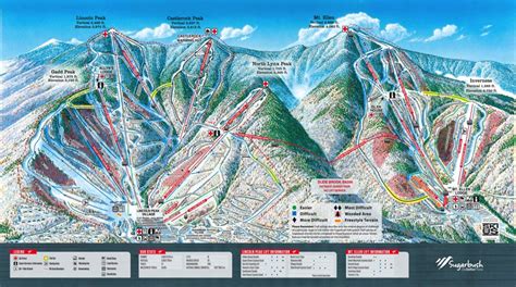 Sugarbush Ski Resort Trail Map Vermont Ski Resort Maps