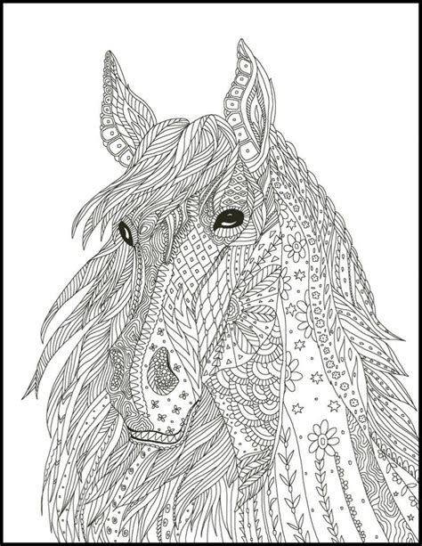 horse coloring pages  adults horse coloring pages animal coloring