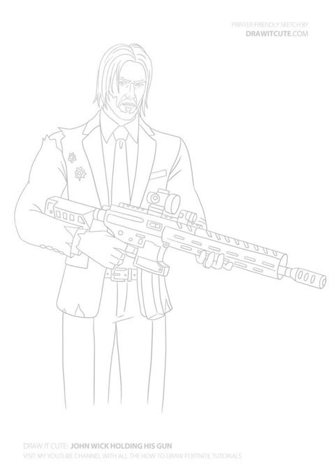 john wick fortnite coloring page coloring page blog